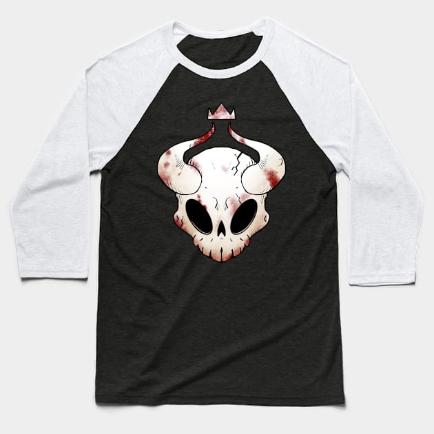 Bloody Skull king Baseball T-Shirt by BijouBljou